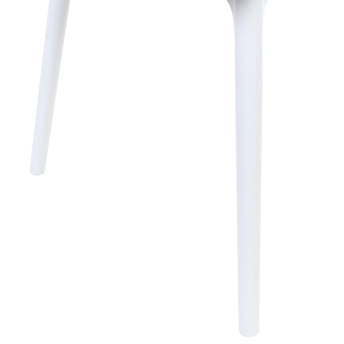 ÉTKEZŐSZÉK 2 darabos Szett Műanyag Fehér Almira - fehér, műanyag (54/84/50cm) - Beliani