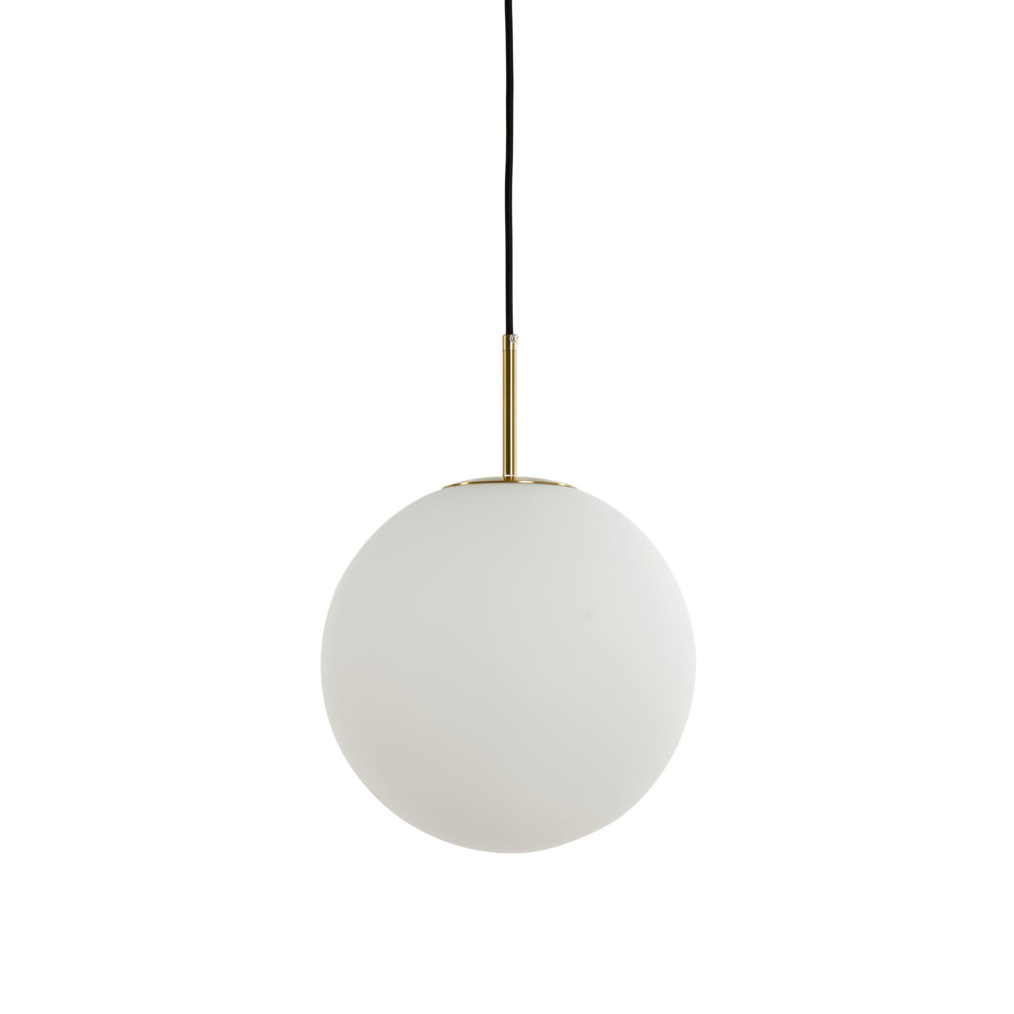 HÄNGELAMPE Medina Weiß Ø30/30 cm - Weiß, Glas (30/30/30cm) - Light & Living