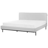 POLSTERBETT mit Lattenrost 180x200 cm Grau Corio - Hellgrau, Textil (180/200cm) - Beliani