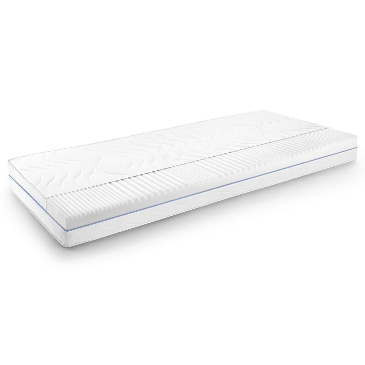 KALTSCHAUMMATRATZE Premium 100x200 cm - Weiß, Textil (100/200cm) - Supportho