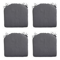 SITZKISSEN Panama 46/48 cm 4er-Set - Grau, Textil (48/4/46cm) - Madison