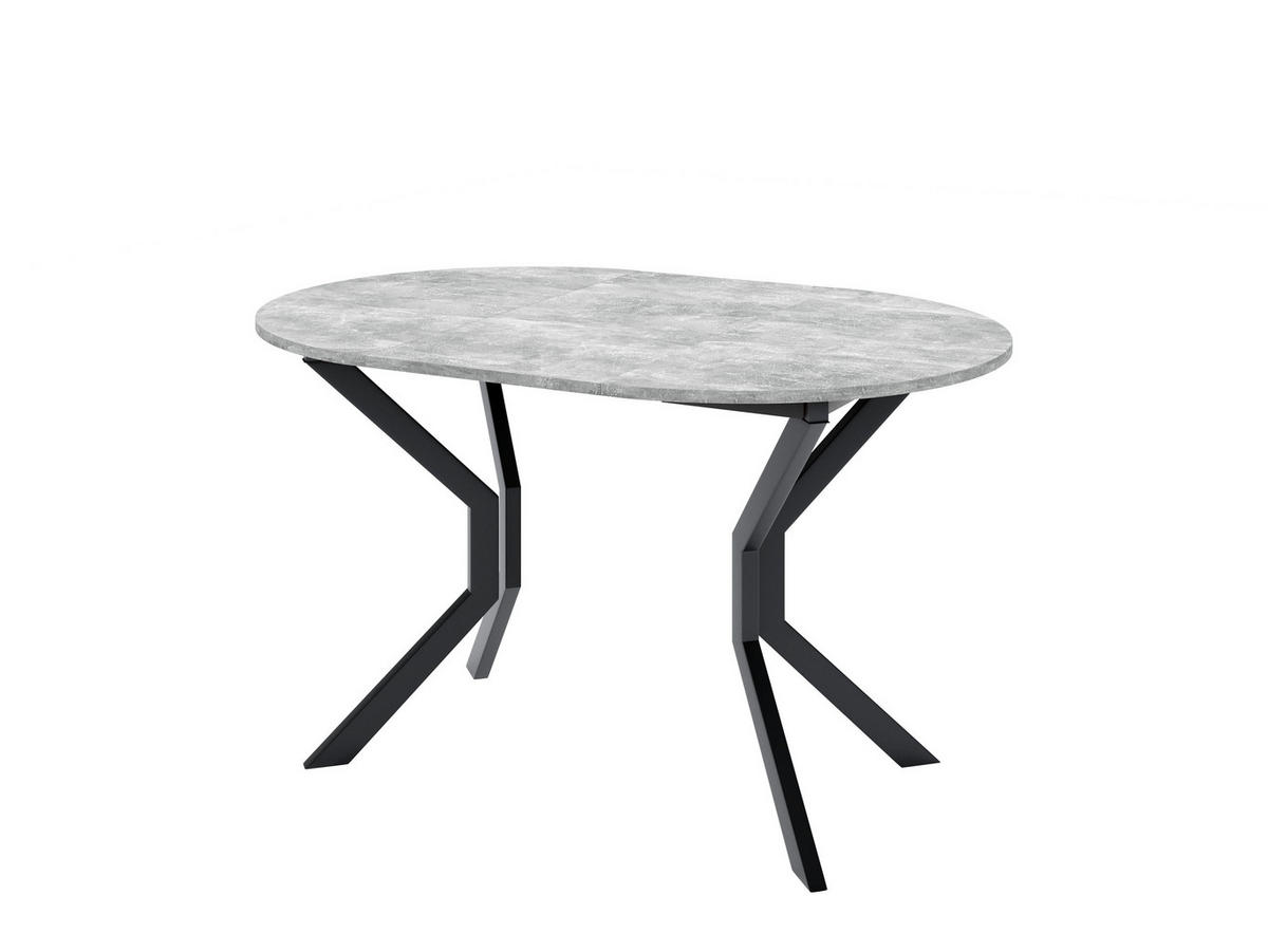 ESSTISCH LUCA M Ausziehbar 90 - 130 / 90 x 77 cm - Schwarz/Grau, Holz (90/90/77cm) - MASSENO