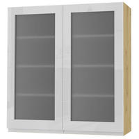 HÄNGESCHRANK Florence W4S/90 Eiche Artisan / RAL 9003 signalweiß HG 90 / 32,5 / 96cm - Weiß Hochglanz/Eiche Artisan, Holz/Holzwerkstoff (90/96/32.5cm) - Feldmann-Wohnen