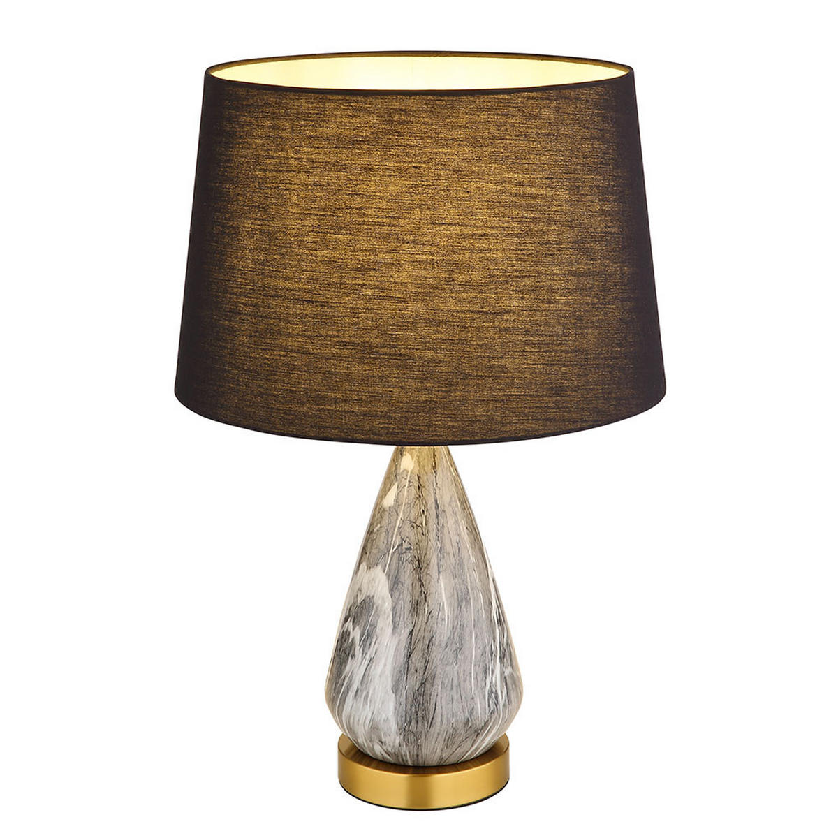 LED TISCHLEUCHTE Metall Schwarz - Schwarz, Metall (35/35/54cm) - Globo Lighting