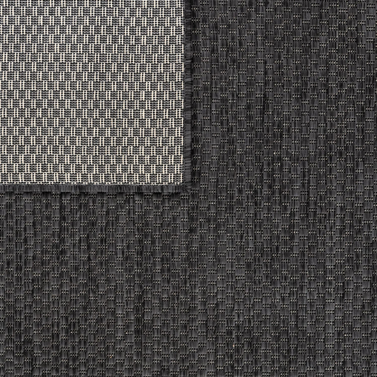 OUTDOORTEPPICH Anthrazit 150 x 150 cm - Anthrazit, Kunststoff (150/150cm) - TT Home