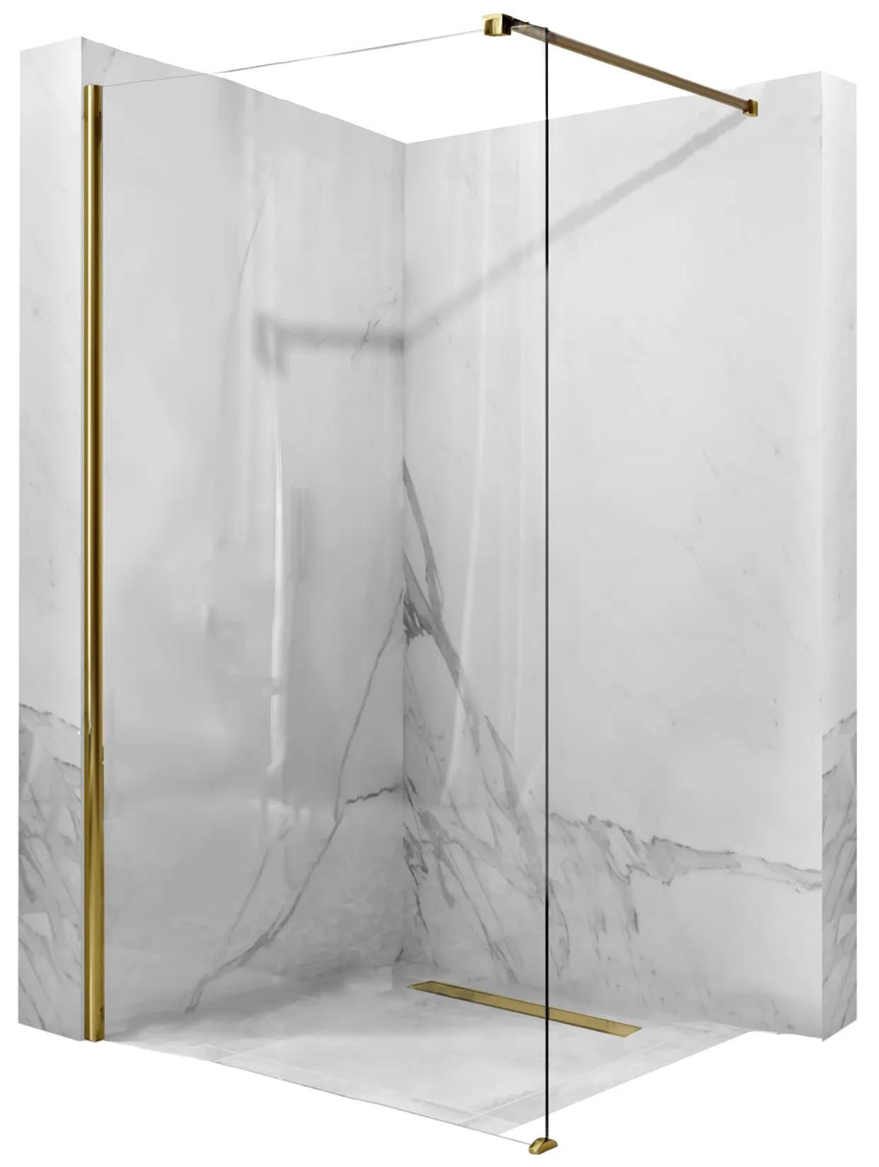 REA Duschwand Gold 110x195 cm