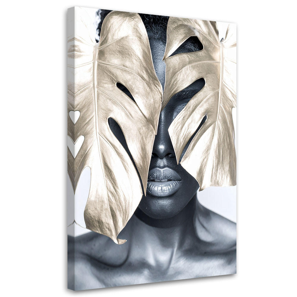 Feeby Leinwandbild Grau 60x90 cm