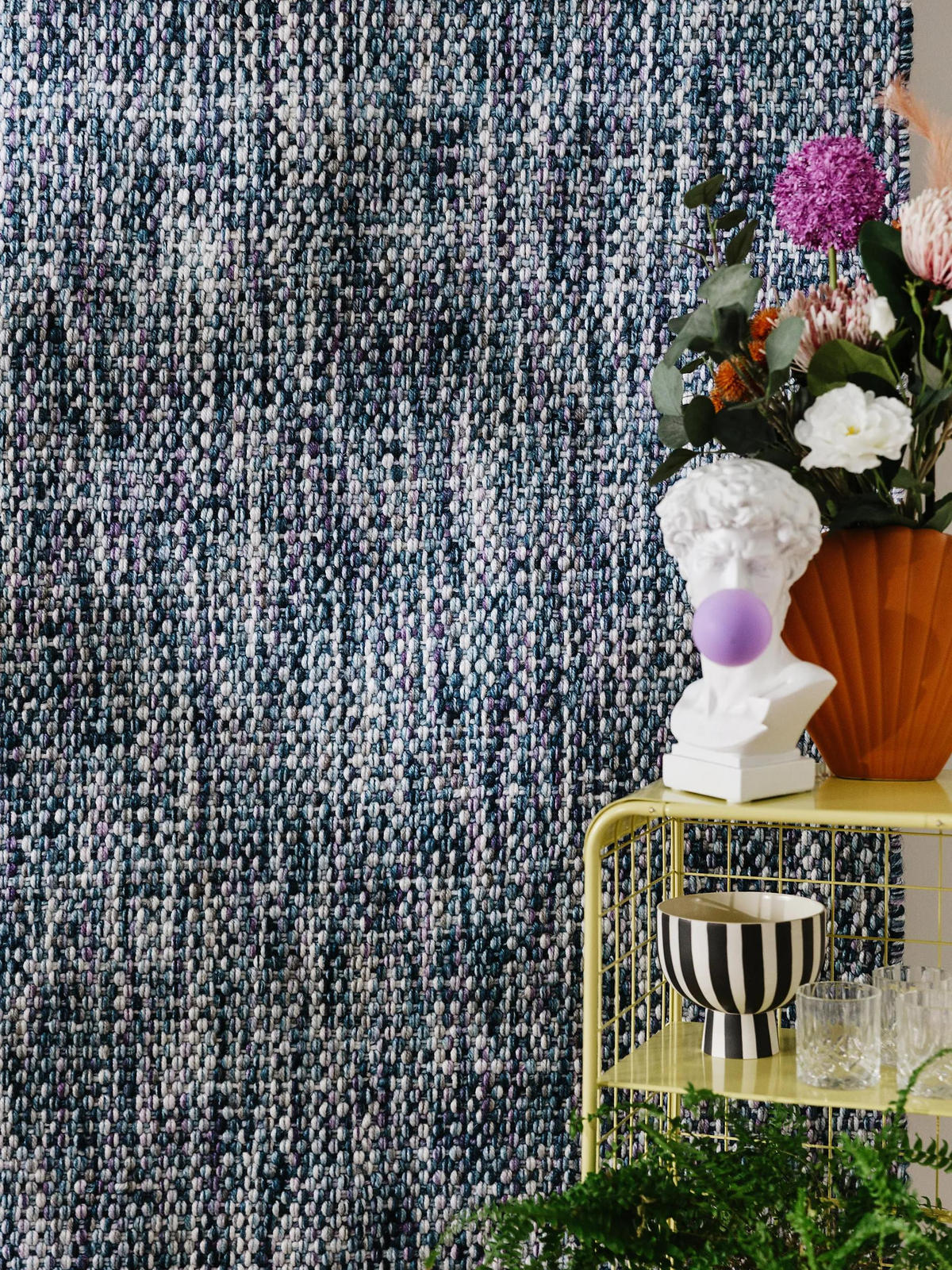 PREPROGA Runa modra 200x300 cm - modra, umetna masa/tekstil (200/300cm) - benuta Pop