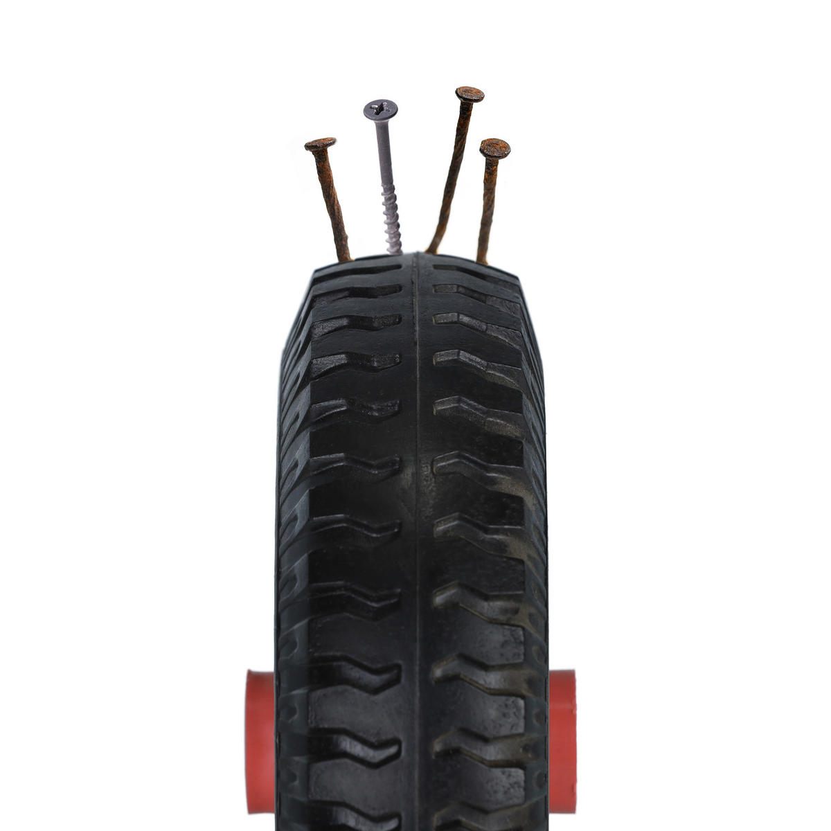 2xSCHUBKARRENRAD - Multicolor, Kunststoff (22/22/7.5cm) - Relaxdays