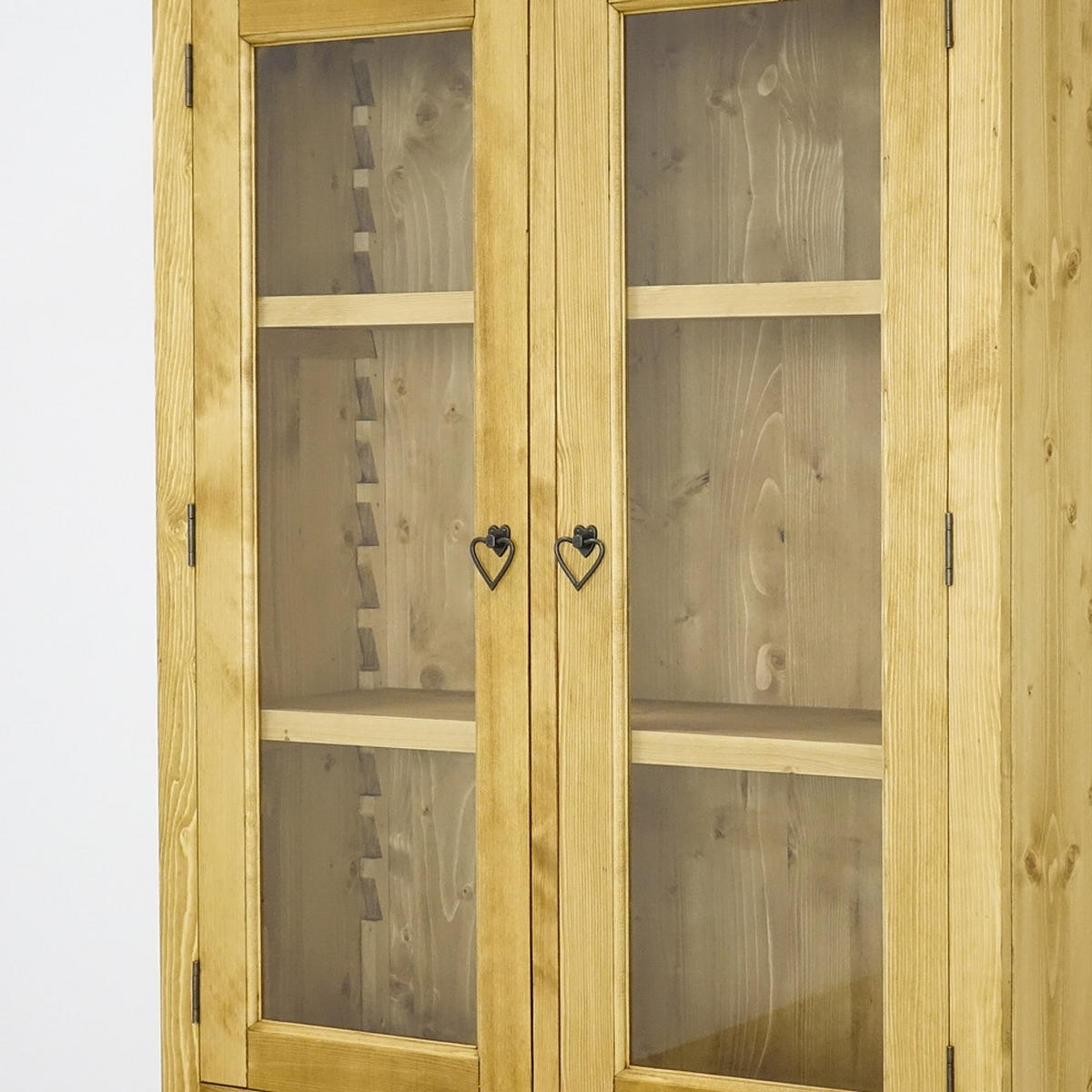VITRINE aus Massivholz JAGNA - Honig, Holz (100/200/38cm) - Seart