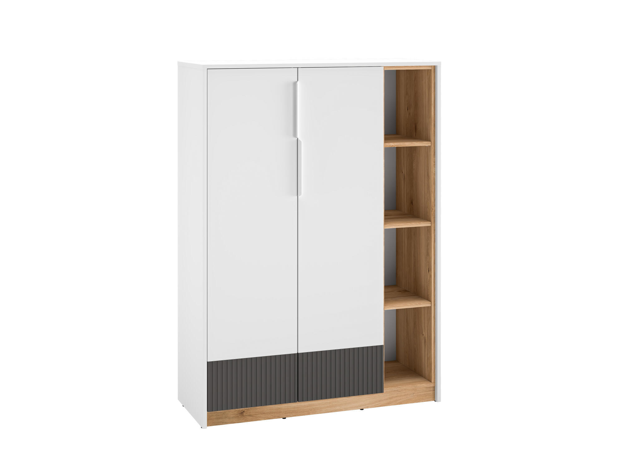 SIDEBOARD TORINO Weiß 101x40x140 cm - Weiß, Holzwerkstoff (101/140/40cm) - FURNLUX