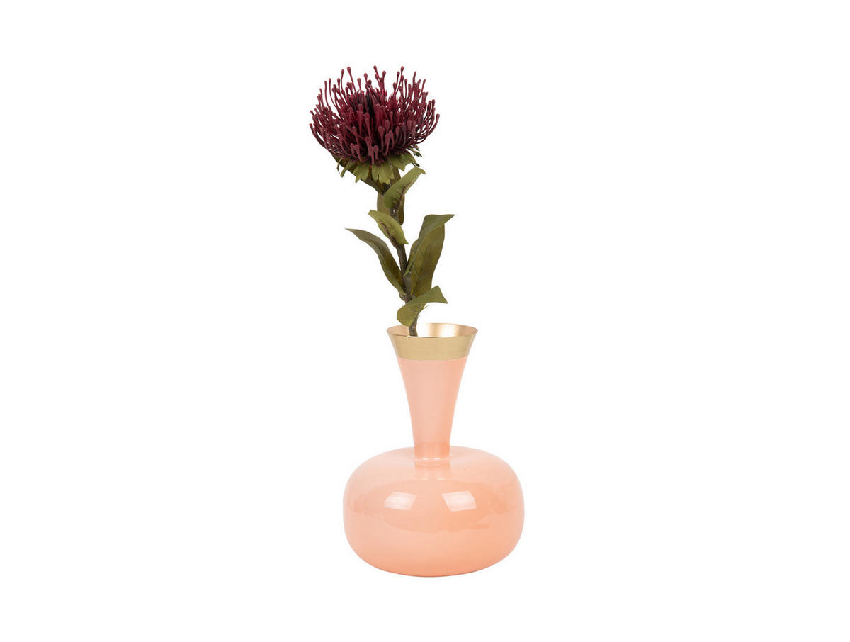 VASE Yara 17/17/24 cm - Orange, Metall (24cm) - Present Time