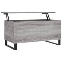 COUCHTISCH Grau Sonoma 90x44,5x45 cm Holzwerkstoff - Grau, Holzwerkstoff (44.5/90/45cm) - furnicato