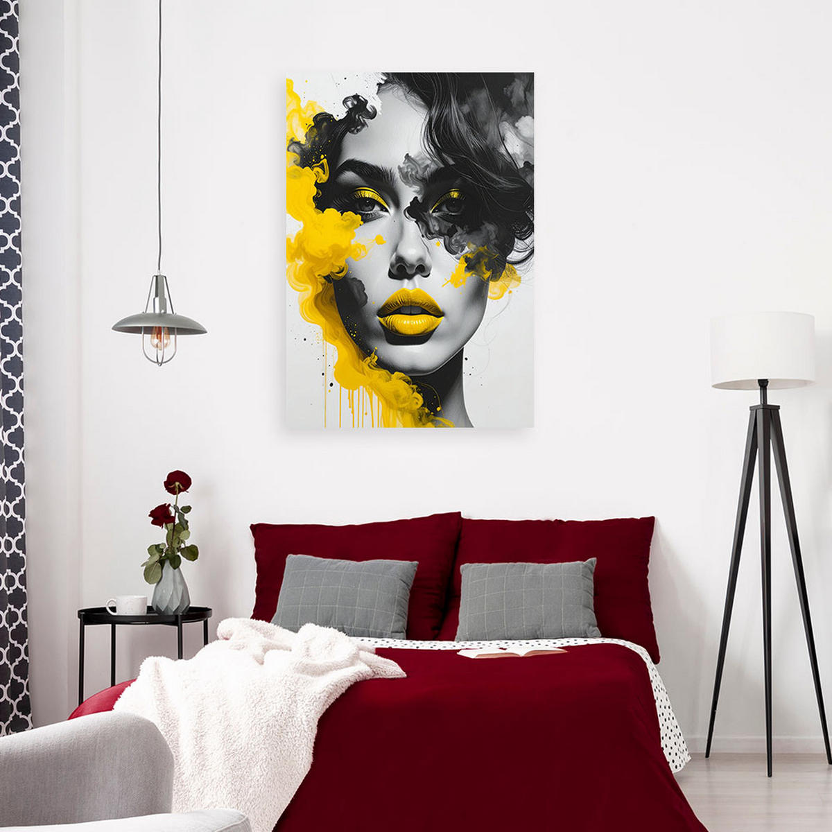 LEINWANDBILD Menschen & Charaktere 30x45cm - Gelb, Textil (30/45cm) - Feeby