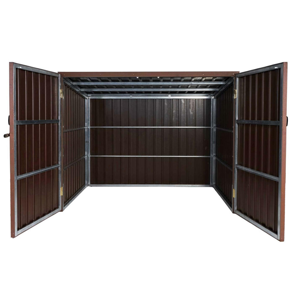MÜLLTONNENVERKLEIDUNG Braun - Braun, Metall (213/172/160cm) - MCW
