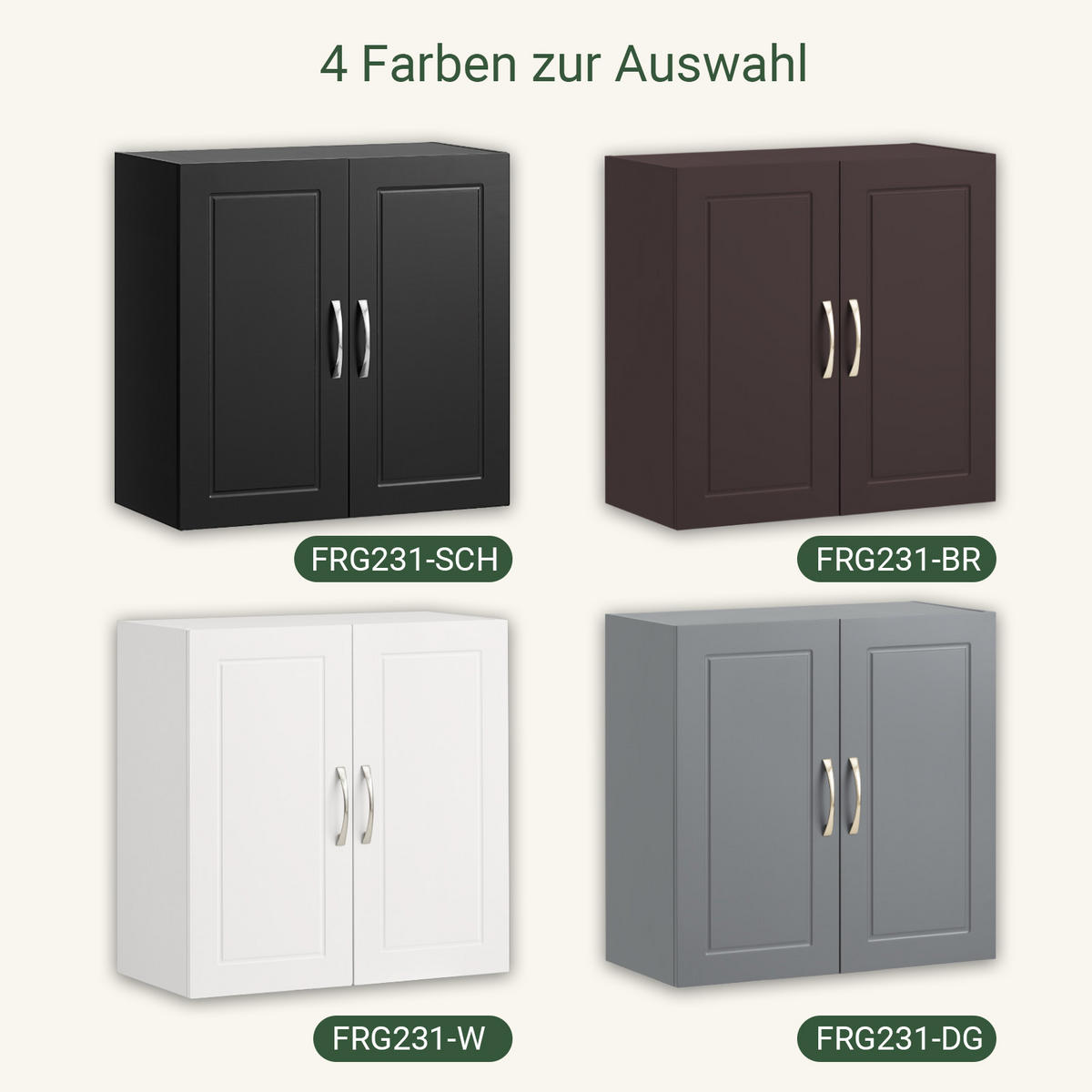 HÄNGESCHRANK Schwarz - Schwarz, Holzwerkstoff (60/60/30cm) - SoBuy