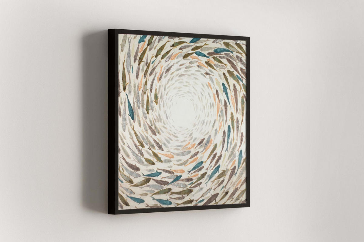 ÖLGEMÄLDE 80/80 cm - Multicolor, Holz/Textil (1.48/80cm) - KUNSTLOFT