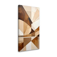 LEINWANDBILD 3D und geometrisch 50x100cm - Beige, Textil (50/100cm) - Feeby