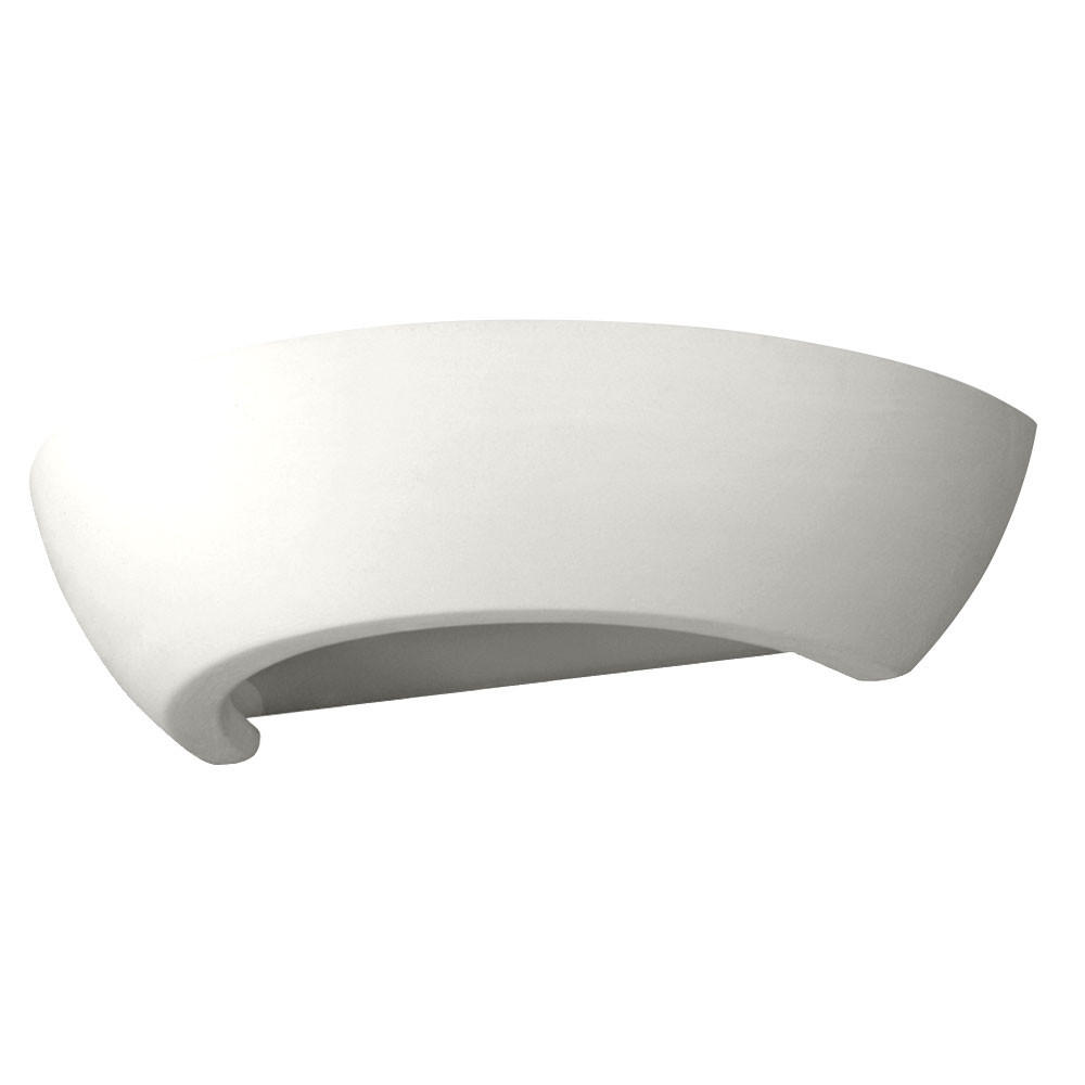 LED WANDLEUCHTE Keramik Weiß - Weiß, Glas (16/8/34cm)