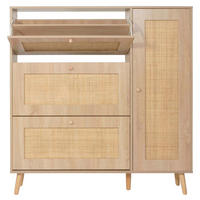 RATTAN-SCHUHKIPPER Braun - Braun, Holz (120/127/24cm) - MCW