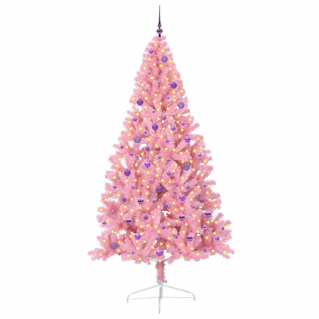 vidaXL Weihnachtsbaum Rosa 240 cm