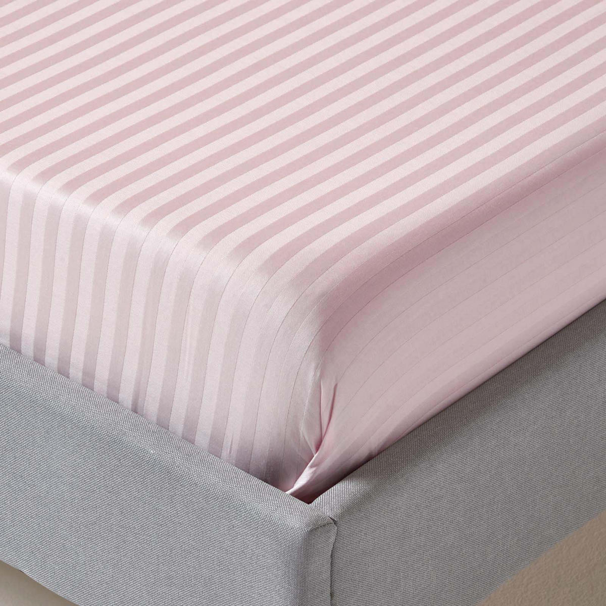 DAMAST-BETTLAKEN ohne Gummizug, 100% Ägyptische Baumwolle - Flieder, Textil (178/255cm) - Homescapes