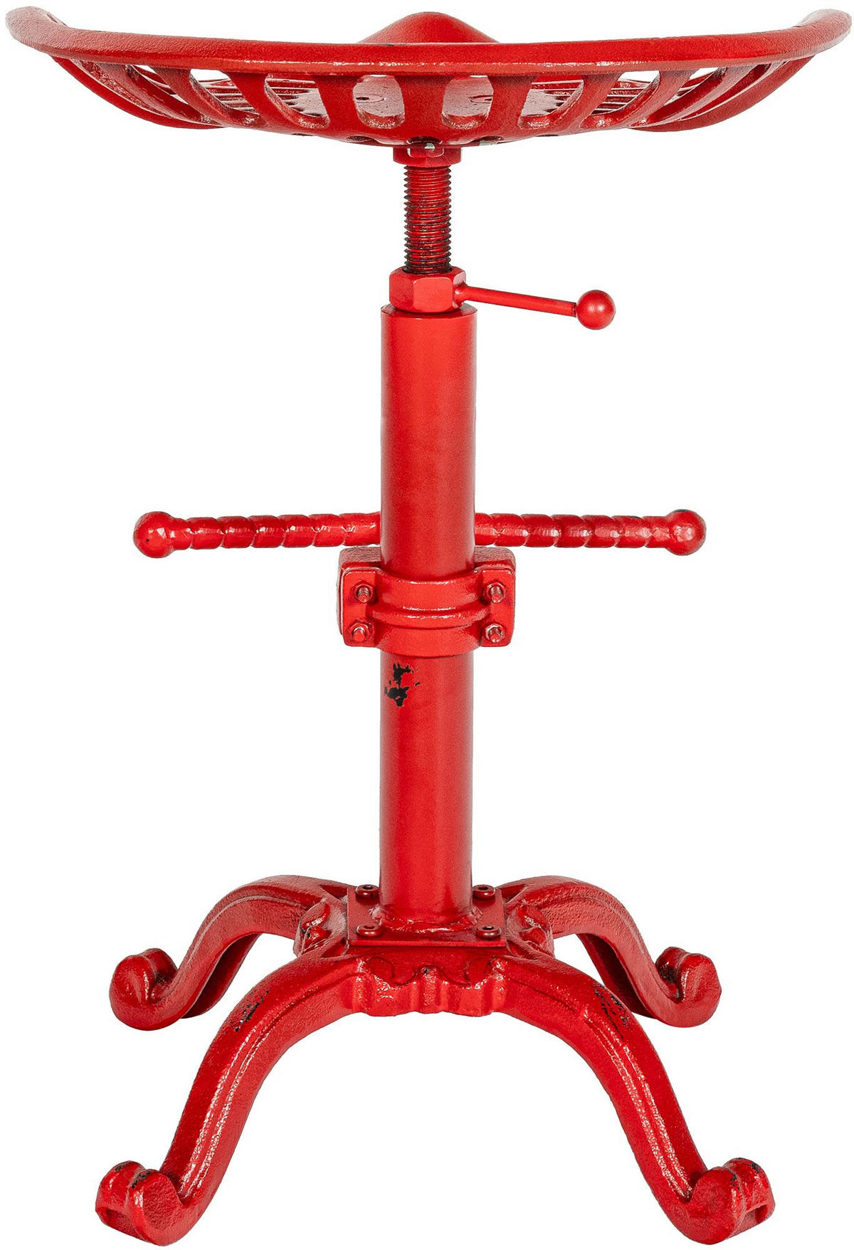 BARHOCKER 2er Set Bodan Metall Rot - Rot, Metall (44/56/34cm) - DELUKE