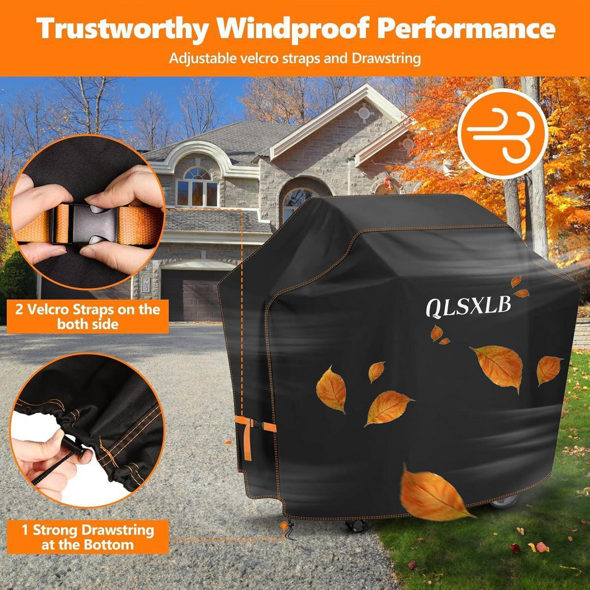 GRILLABDECKUNG 165 x 71 x 122 cm 420D Oxford Wasserdicht UV-beständig - Schwarz, Kunststoff (122/71/165cm)