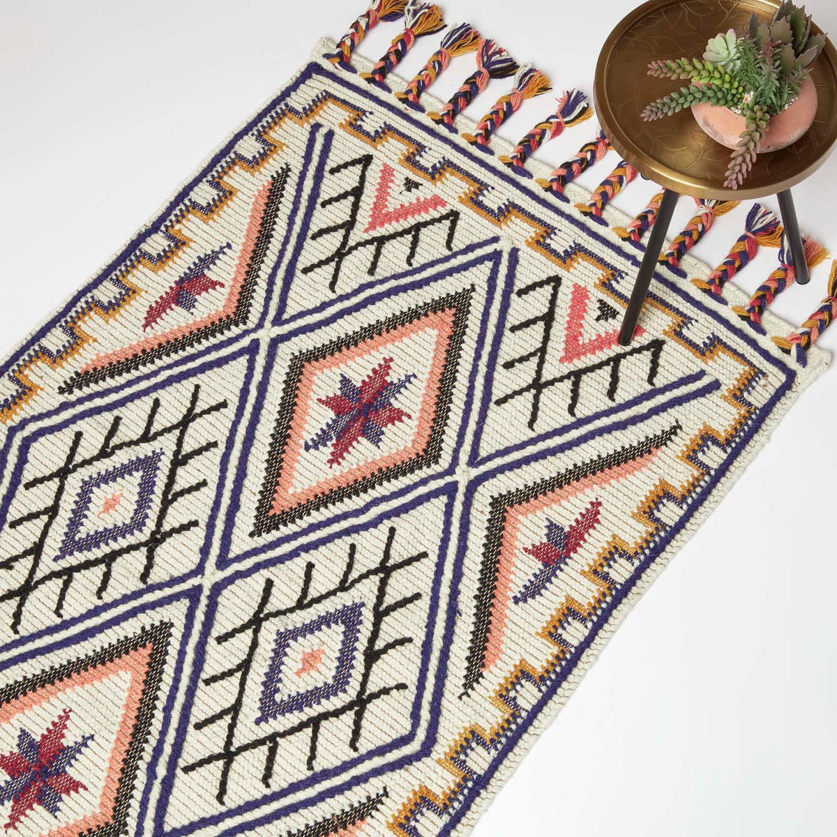 KELIM-TEPPICH Goa handgewebt 90/150 cm - Multicolor, Textil (90/150cm) - Homescapes