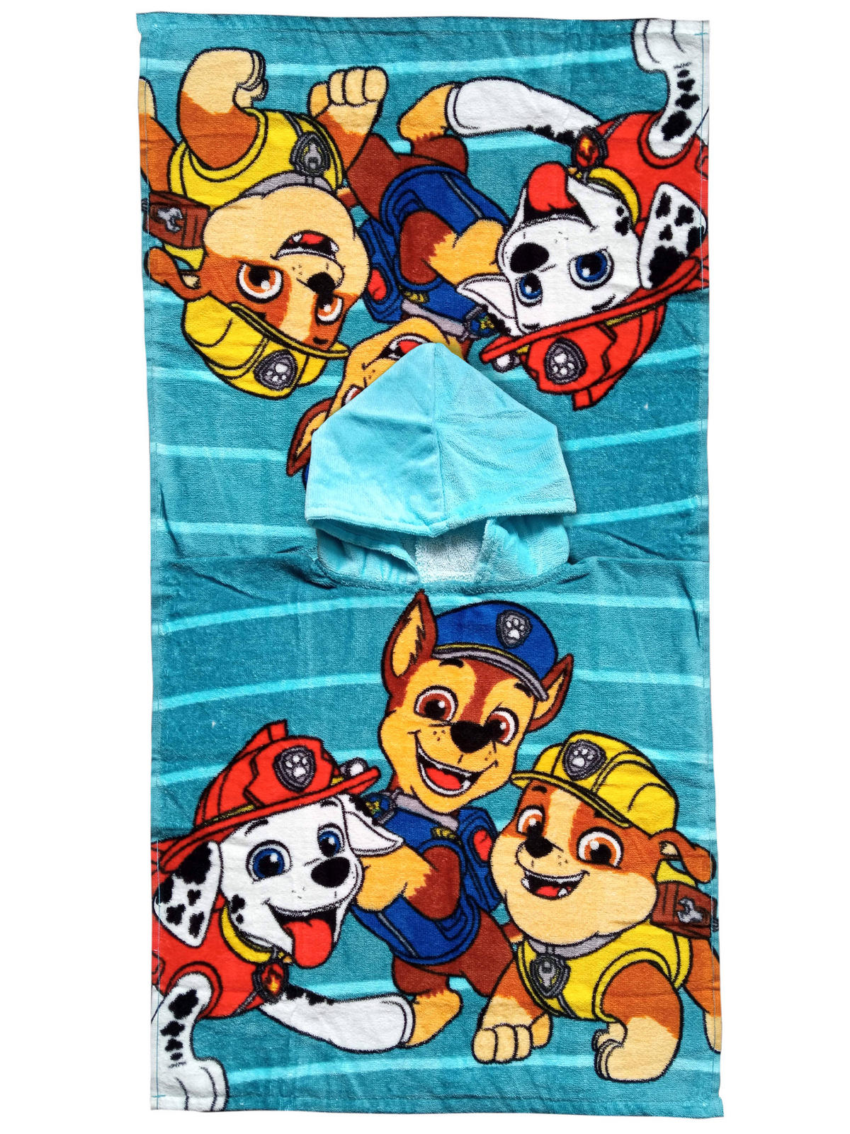 BADEPONCHO Paw Patrol Blau 50 x 100 cm - Blau, Textil (Einheitsgrößenull) - Paw Patrol