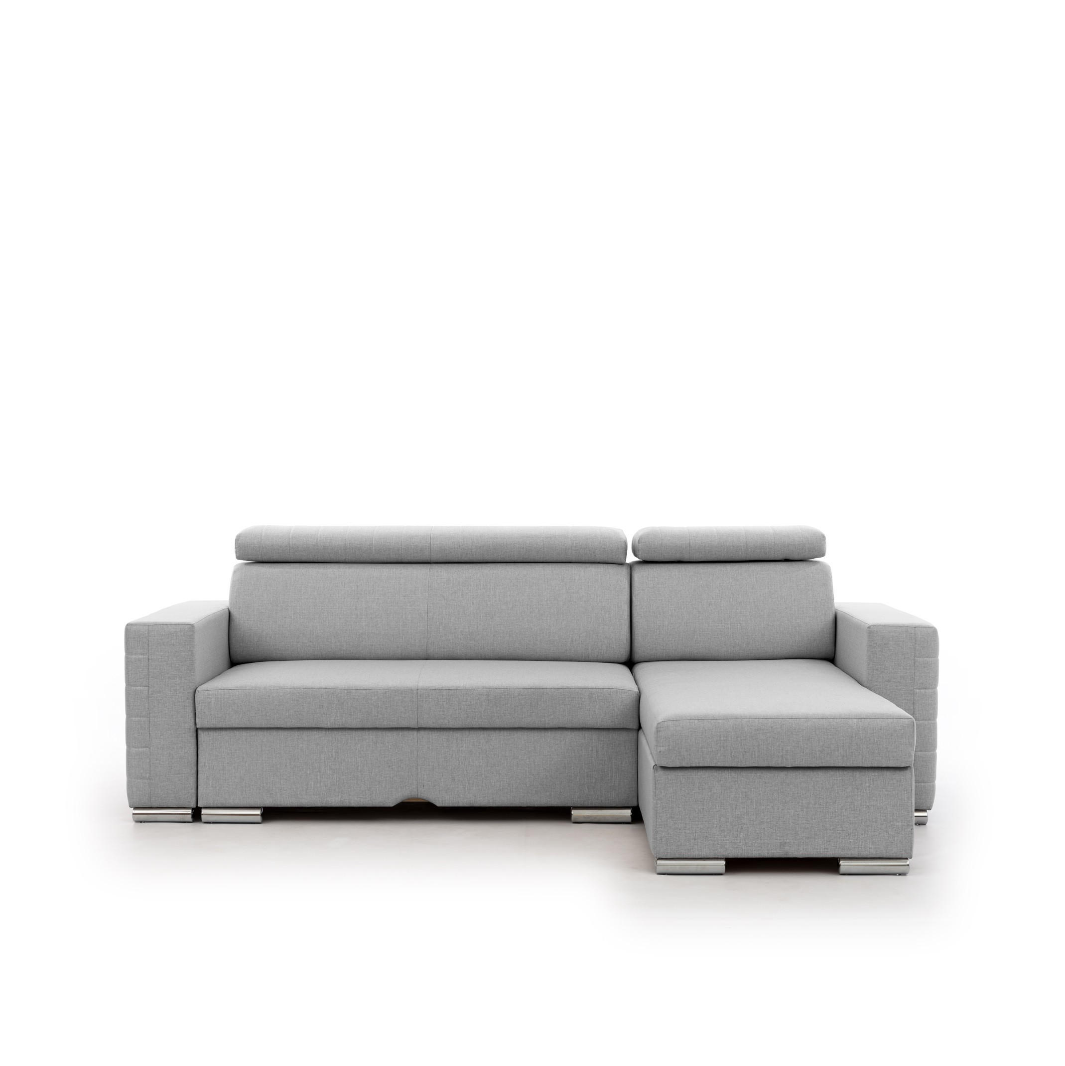 ECKSOFA Canton In Liverpool - Grau, Holzwerkstoff/Textil (260/173cm) - Fun Möbel