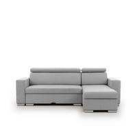 ECKSOFA Canton In Liverpool - Grau, Holzwerkstoff/Textil (260/173cm) - Fun Möbel