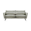 DREISITZER-SOFA Layla-Velluto 15 - Hellgrau, Holz/Textil (237/95/98cm)