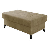 POLSTERHOCKER Nord - Schwarz/Naturfarben, Holz/Textil (106/44/67cm) - MIRJAN24