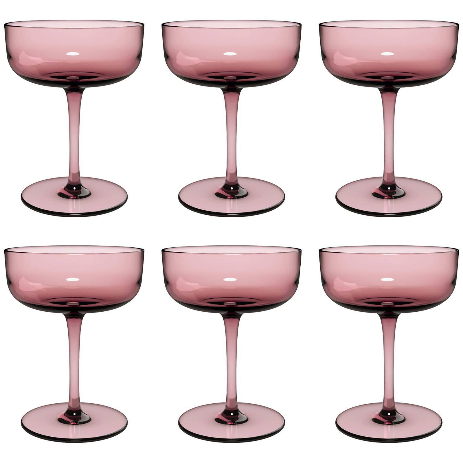 SEKTSCHALEN / DESSERTSCHALEN Like Glass Grape 100 ml 6er Set - Pink, Glas (0.1L) - like.Villeroy & Boch