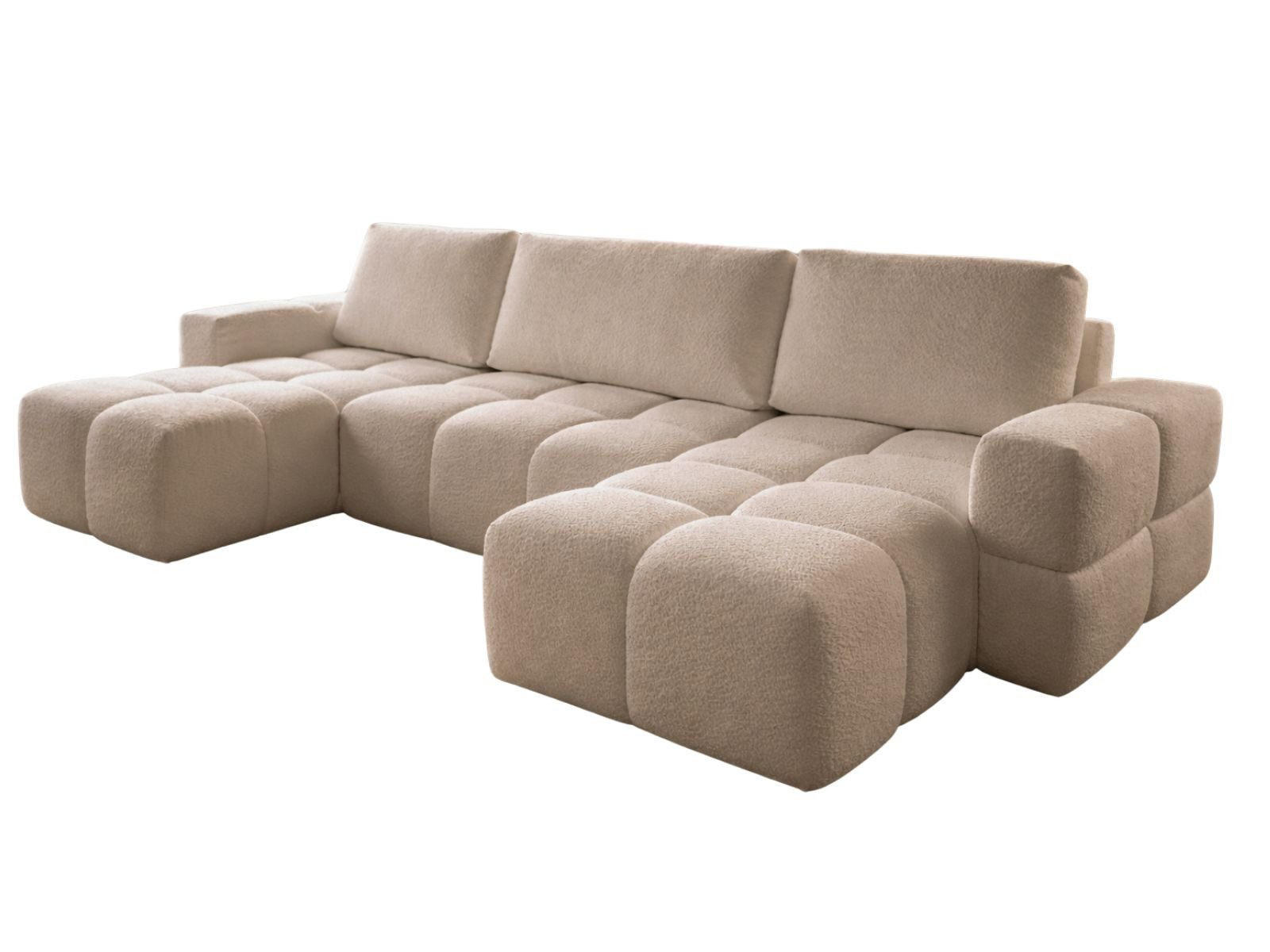 WOHNLANDSCHAFT U-Form Beige WOLKS - Beige, Textil (340/90/165cm) - Compleo24