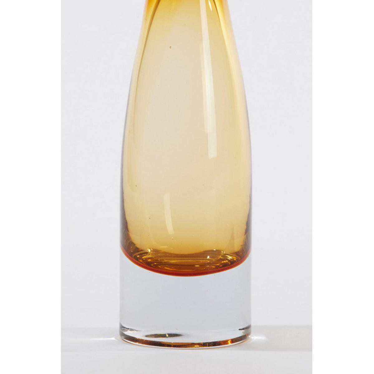 GLASVASE ESTUA Ø7,5x22,5 cm, Glas, Bernstein - Bernsteinfarben, Glas (7.5/22.5cm) - Light & Living