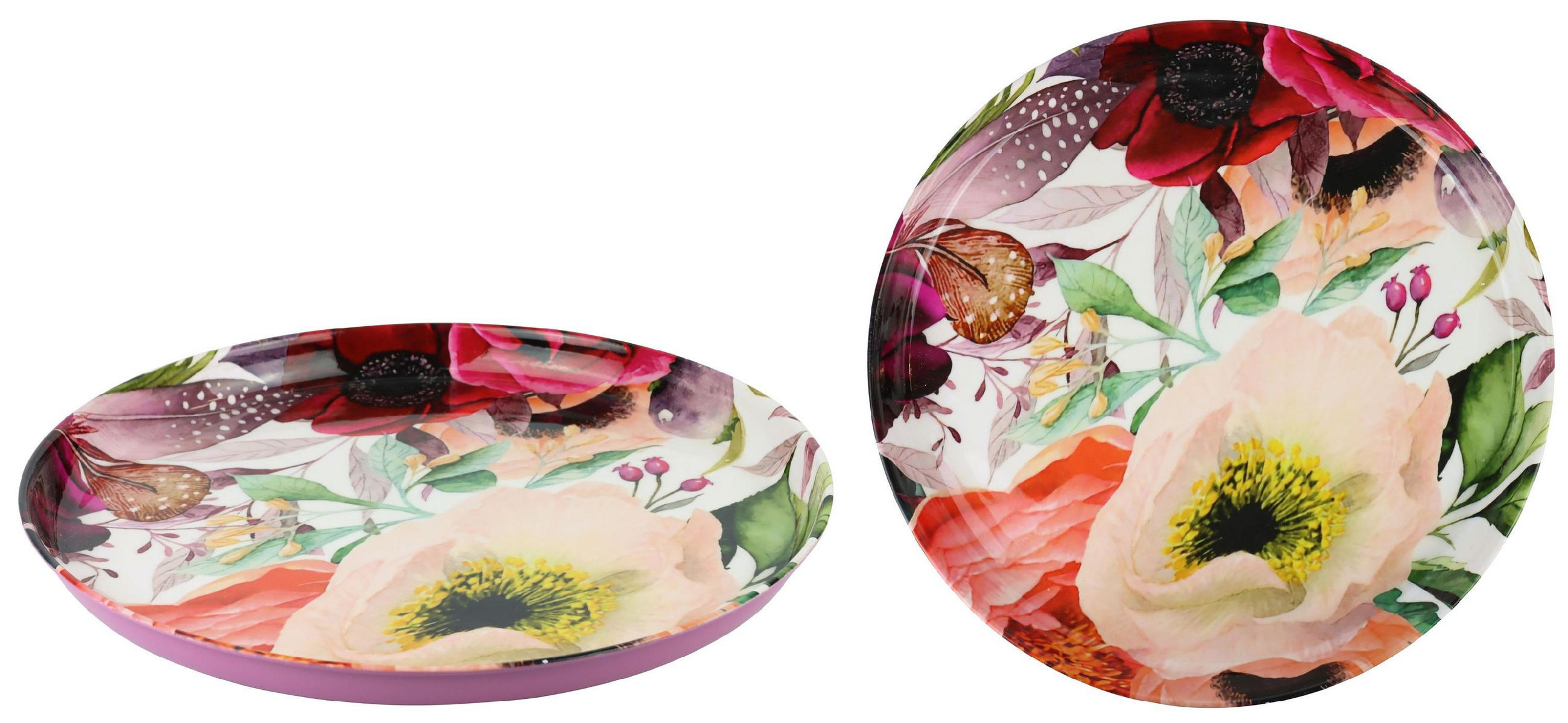 TABLETTSCHALE Sea of Blossom - Multicolor, Metall (38/3/38cm) - FURNARO