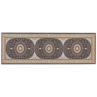 KURZFLOR-TEPPICH Bunt 80/240 cm Civril - Beige/Multicolor, Textil (80/240cm) - Beliani