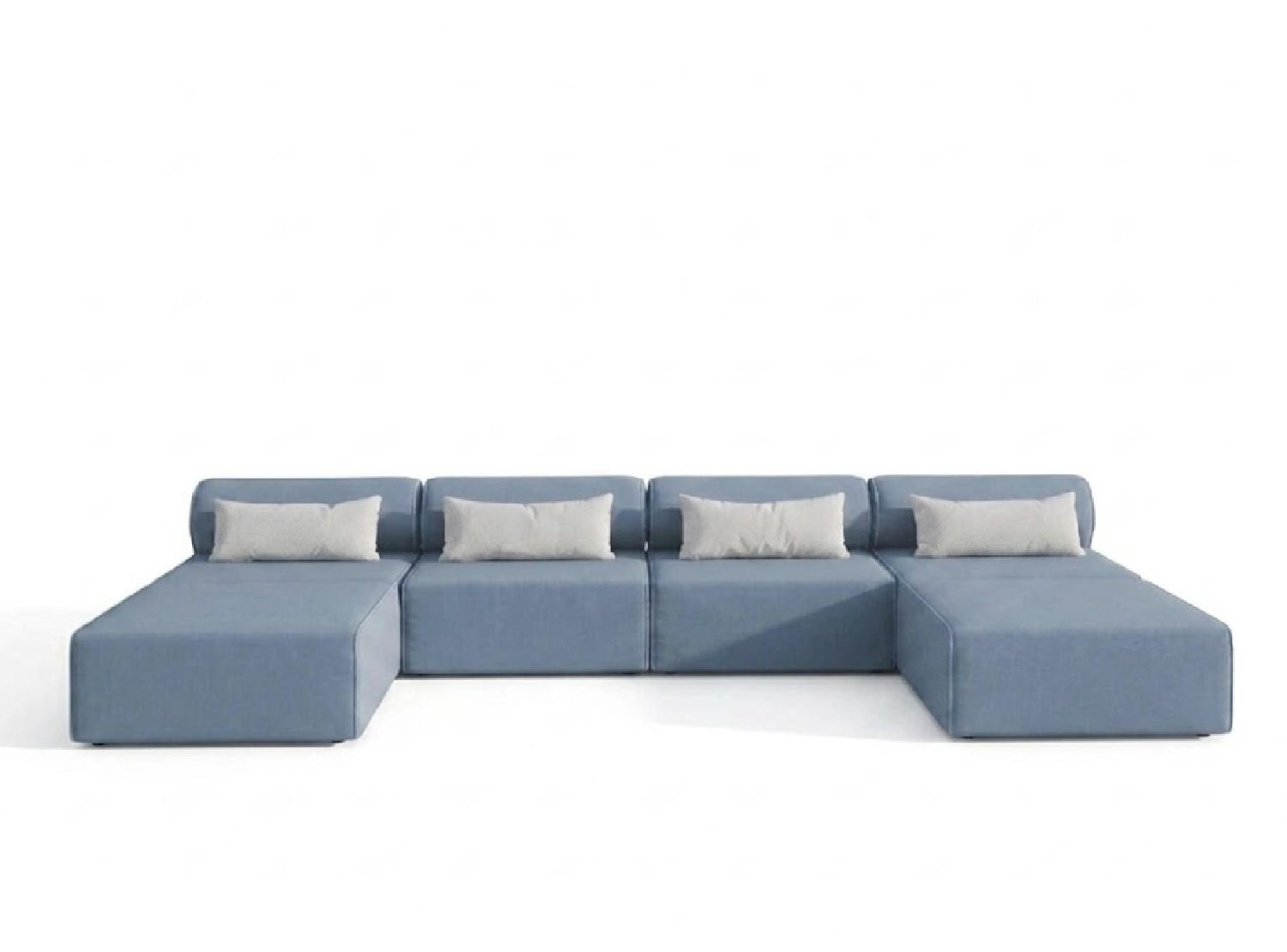 Trada Gartensofa Blau 448x78x100 cm