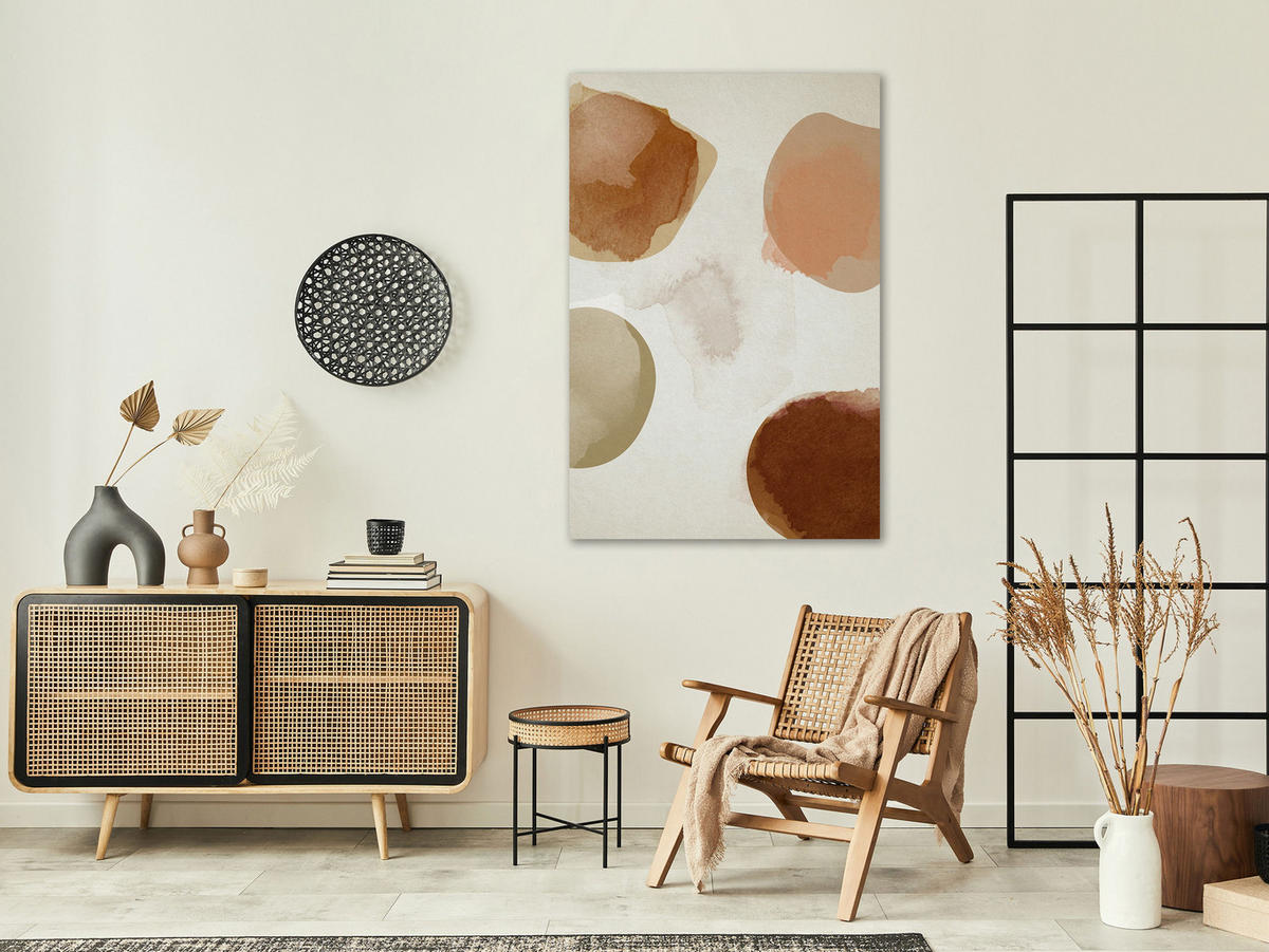 KUNSTDRUCK Braun 40/60 cm - Braun/Grau, Textil (40/60cm) - KUNSTLOFT
