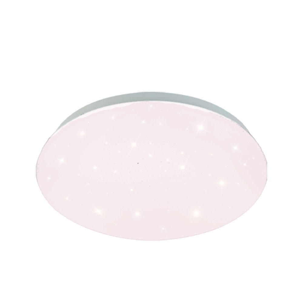 LED DECKENLEUCHTE Weiß RGB Fernbedienung - Weiß, Metall (29/29/9cm) - Globo Lighting