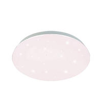 LED DECKENLEUCHTE Weiß RGB Fernbedienung - Weiß, Metall (29/29/9cm) - Globo Lighting