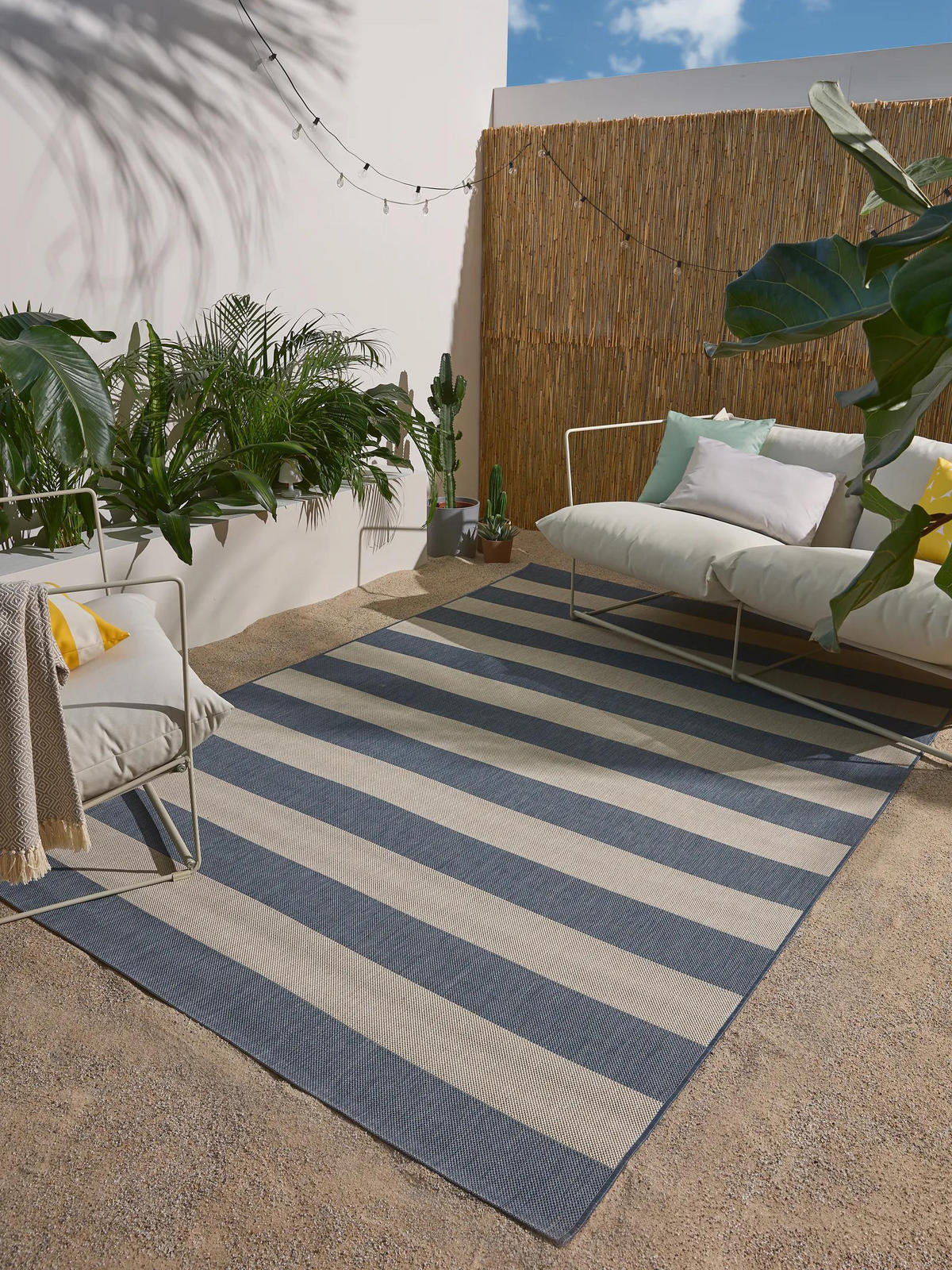 VNITŘNÍ a venkovní koberec Metro Modrá 200x290 cm - modrá, textil/umělá hmota (200/290cm) - benuta Nest