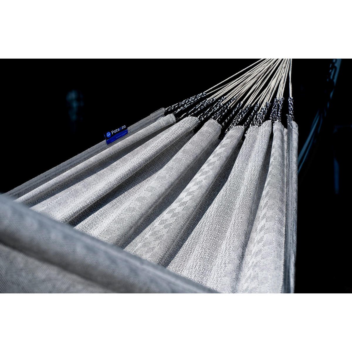 HÄNGEMATTE mit Gestell, 2 Personen, XL, 140 kg, Metall, Medelin Grau, einfache Montage - Grau, Metall (370/130/120cm) - Potenza