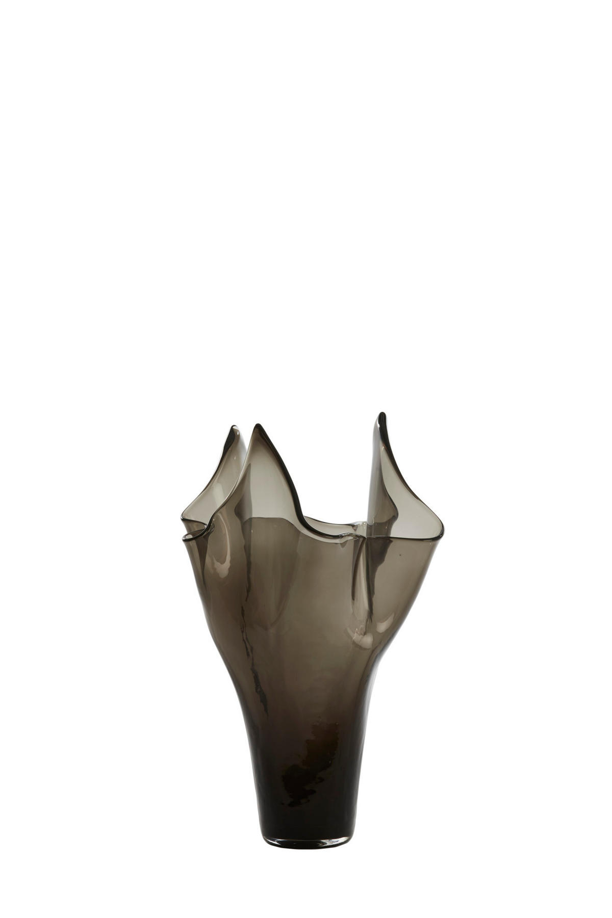 VASE Aiora Grau Ø22/40 cm - Grau, Glas (22/40cm) - Light & Living