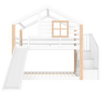 HAUSBETT Massivholz - Weiß, Holz - Raumix