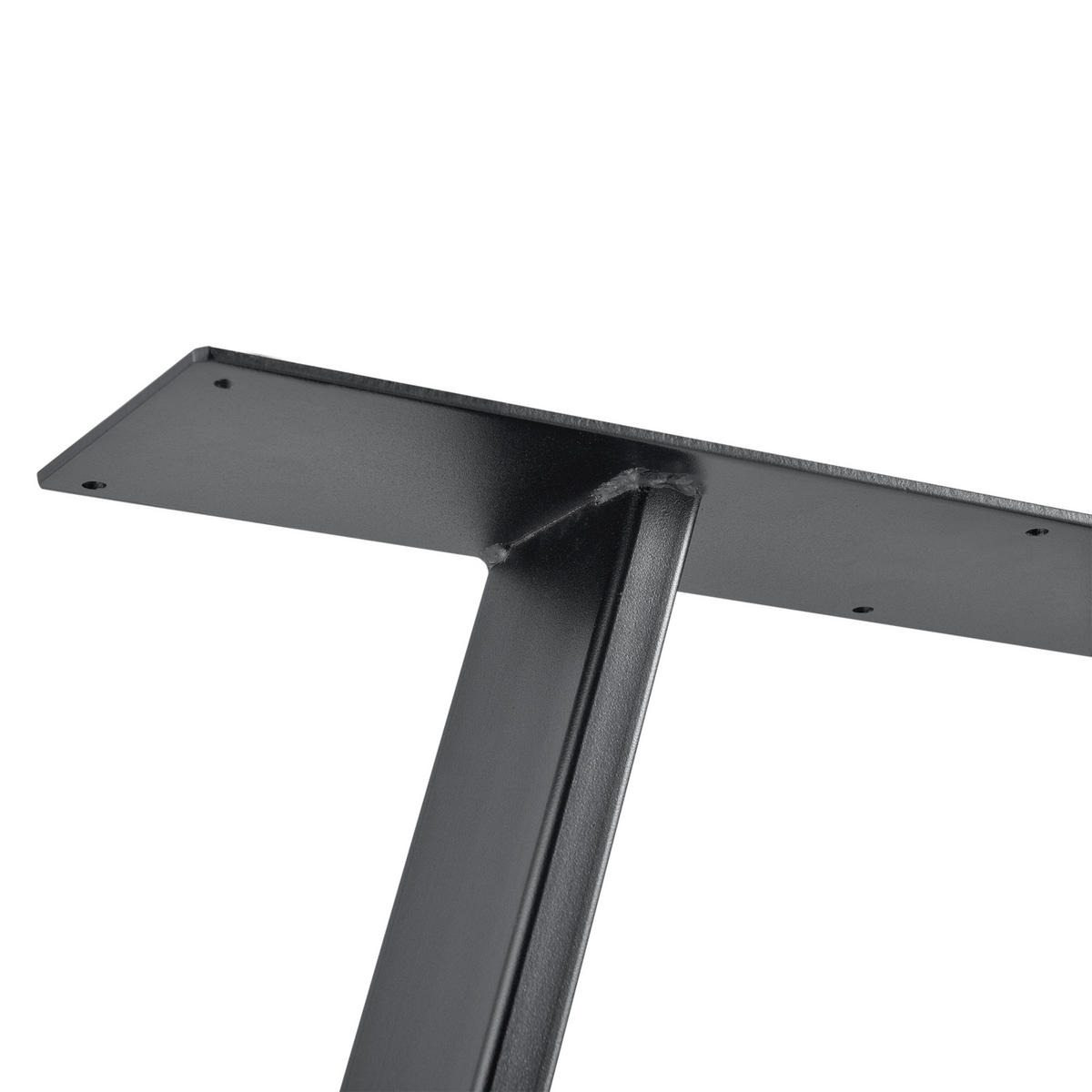 TISCHGESTELL-SET 2-TLG. Eschau - Grau, Metall (70/72/10cm) - [en.casa]