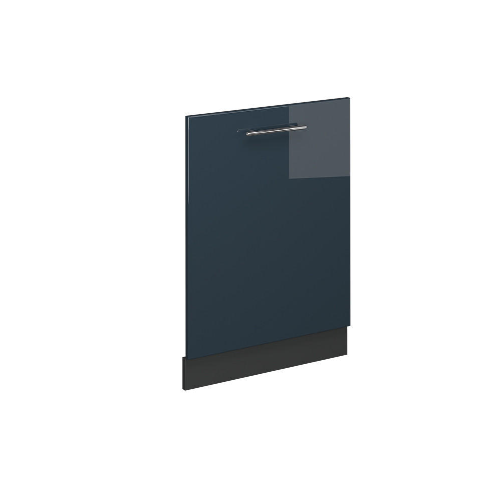 DISKMASKINENS FRONTPANEL Fame-Line M&ouml;rkbl&aring; h&ouml;gblank 60 cm utan b&auml;nkskiva M&ouml;rkbl&aring;, Antracit 81.8/60/1.6 cm