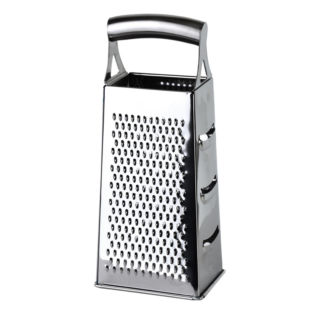 KÜCHENREIBE Basic Kitchen silberfarben 10/8/25 cm Metall - Silberfarben, Metall (8/25/10cm) - Mondex